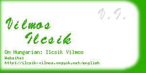 vilmos ilcsik business card